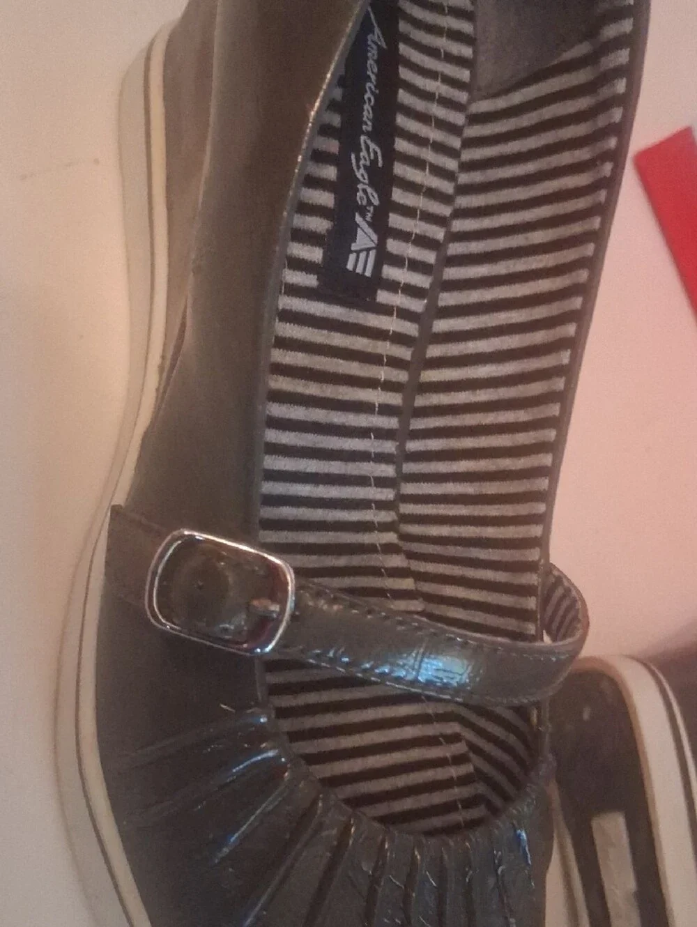 American Eagle Outfitters Girls' Black Mary Jane Flats with Buckle